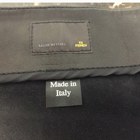 FENDI Mini Leather Skirt (Authentic) - Picture 7 of 11